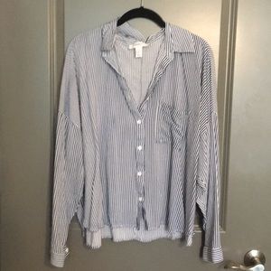 Forever 21+ Pinstripe Shirt